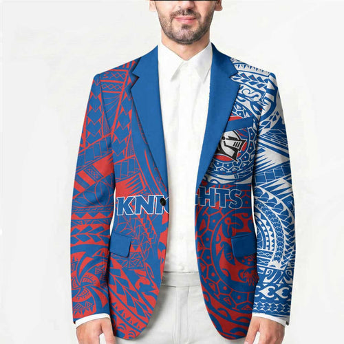 Personalized Newcastle Knights Blazer Polynesian Tribal Chest and Sleeve Tattoo