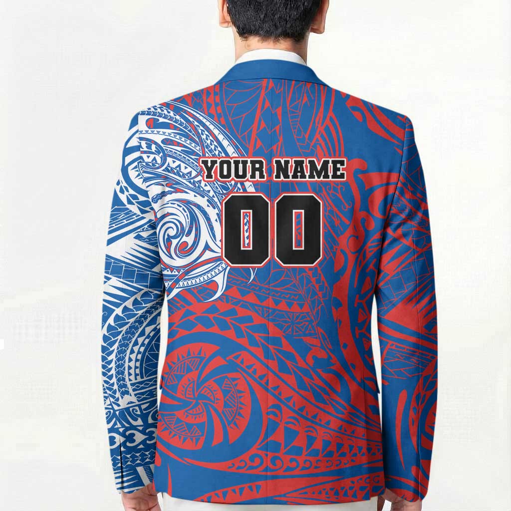 Personalized Newcastle Knights Blazer Polynesian Tribal Chest and Sleeve Tattoo