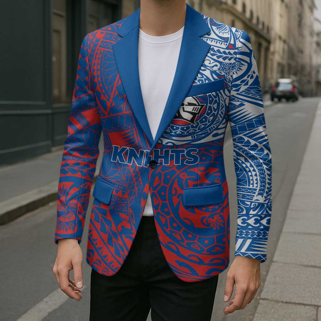 Personalized Newcastle Knights Blazer Polynesian Tribal Chest and Sleeve Tattoo