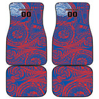 Personalized Newcastle Knights Car Mats Polynesian Tribal Chest and Sleeve Tattoo