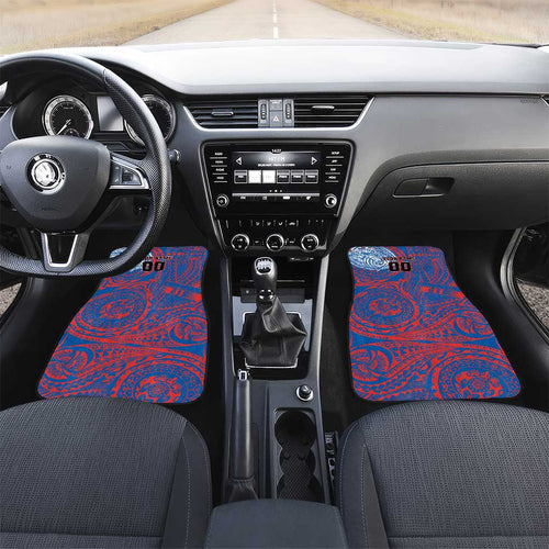Personalized Newcastle Knights Car Mats Polynesian Tribal Chest and Sleeve Tattoo