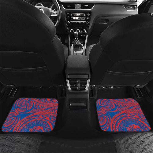 Personalized Newcastle Knights Car Mats Polynesian Tribal Chest and Sleeve Tattoo