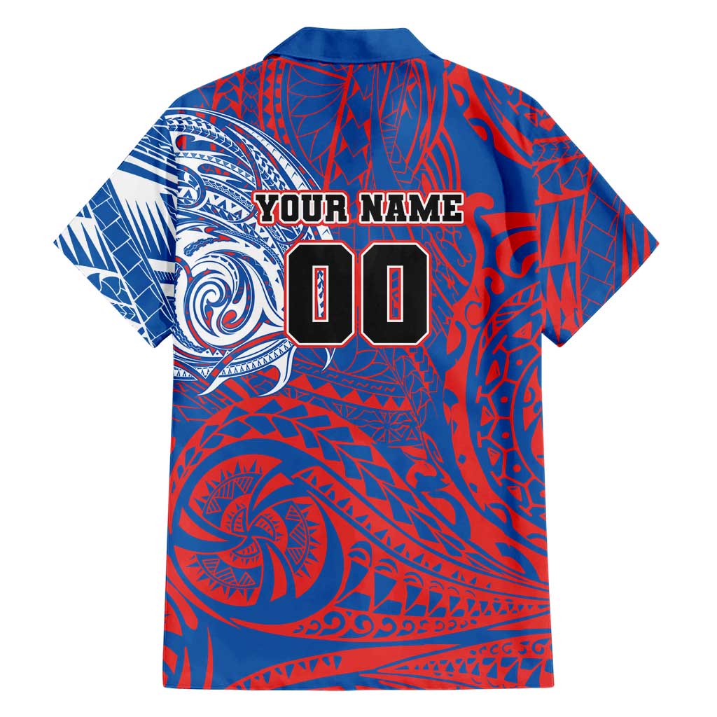 Personalized Newcastle Knights Family Matching Off Shoulder Short Dress and Hawaiian Shirt Polynesian Tribal Chest and Sleeve Tattoo