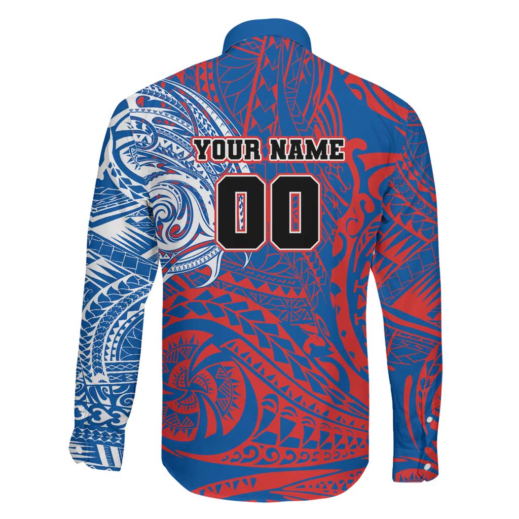 Personalized Newcastle Knights Family Matching Summer Maxi Dress and Hawaiian Shirt Polynesian Tribal Chest and Sleeve Tattoo