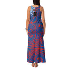 Personalized Newcastle Knights Family Matching Tank Maxi Dress and Hawaiian Shirt Polynesian Tribal Chest and Sleeve Tattoo