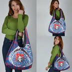 Personalized Newcastle Knights Grocery Bag Polynesian Tribal Chest and Sleeve Tattoo