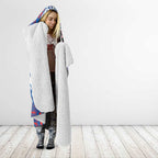 Personalized Newcastle Knights Hooded Blanket Polynesian Tribal Chest and Sleeve Tattoo