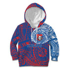Personalized Newcastle Knights Kid Hoodie Polynesian Tribal Chest and Sleeve Tattoo