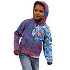 Personalized Newcastle Knights Kid Hoodie Polynesian Tribal Chest and Sleeve Tattoo