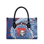 Personalized Newcastle Knights Leather Bag Polynesian Tribal Chest and Sleeve Tattoo