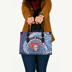 Personalized Newcastle Knights Leather Bag Polynesian Tribal Chest and Sleeve Tattoo