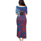 Personalized Newcastle Knights Puletasi Polynesian Tribal Chest and Sleeve Tattoo