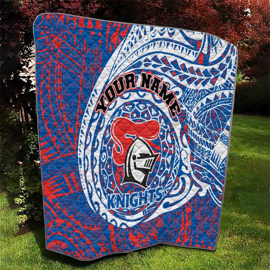 Personalized Newcastle Knights Quilt Polynesian Tribal Chest and Sleeve Tattoo