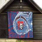 Personalized Newcastle Knights Quilt Polynesian Tribal Chest and Sleeve Tattoo