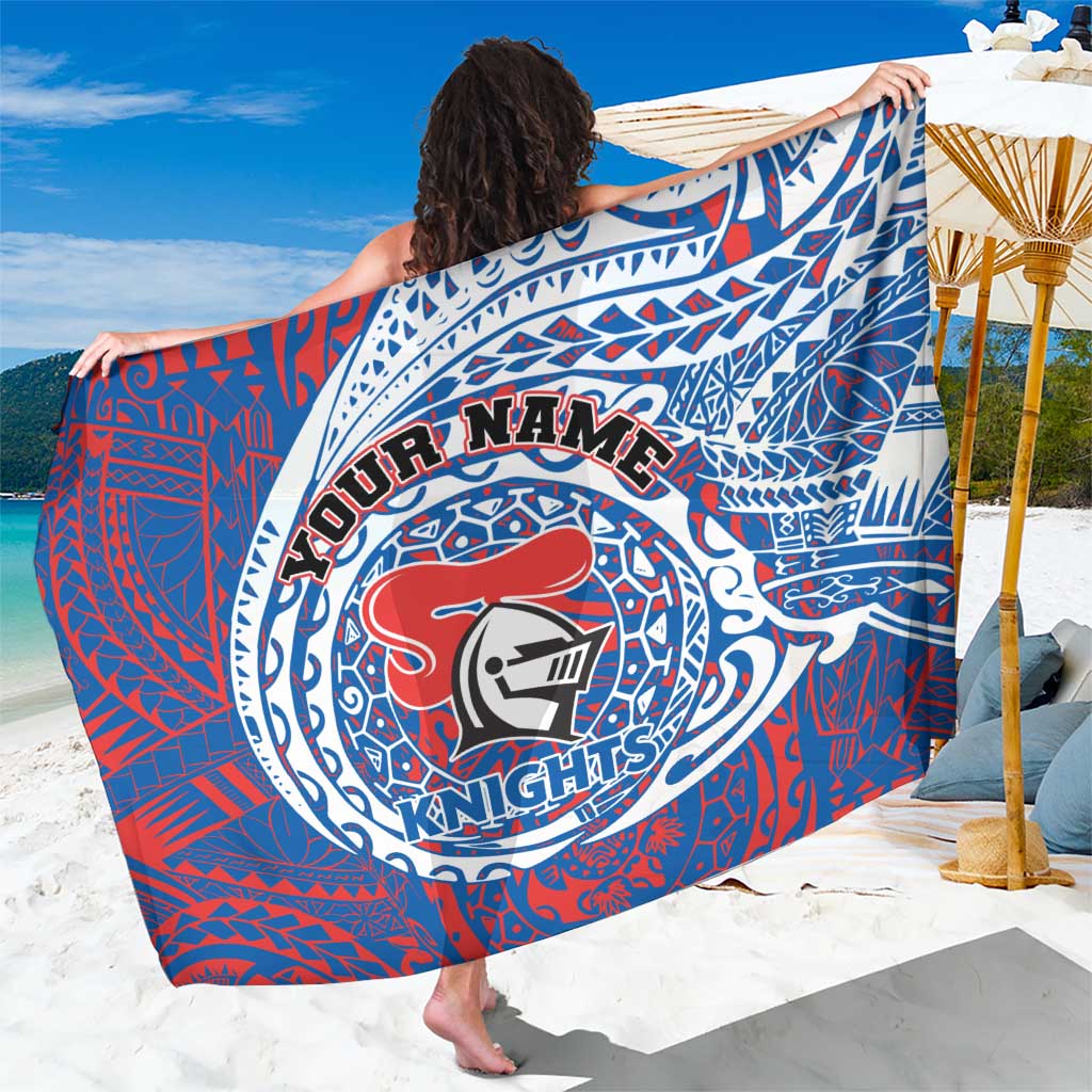 Personalized Newcastle Knights Sarong Polynesian Tribal Chest and Sleeve Tattoo