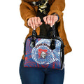 Personalized Newcastle Knights Shoulder Handbag Polynesian Tribal Chest and Sleeve Tattoo