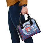 Personalized Newcastle Knights Shoulder Handbag Polynesian Tribal Chest and Sleeve Tattoo