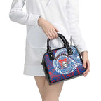 Personalized Newcastle Knights Shoulder Handbag Polynesian Tribal Chest and Sleeve Tattoo