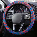 Newcastle Knights Steering Wheel Cover Polynesian Tribal Chest and Sleeve Tattoo
