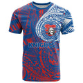 Personalized Newcastle Knights T Shirt Polynesian Tribal Chest and Sleeve Tattoo