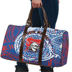 Personalized Newcastle Knights Travel Bag Polynesian Tribal Chest and Sleeve Tattoo