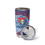 Personalized Newcastle Knights Tumbler Cup Polynesian Tribal Chest and Sleeve Tattoo