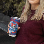 Personalized Newcastle Knights Tumbler Cup Polynesian Tribal Chest and Sleeve Tattoo