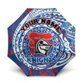 Personalized Newcastle Knights Umbrella Polynesian Tribal Chest and Sleeve Tattoo