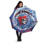 Personalized Newcastle Knights Umbrella Polynesian Tribal Chest and Sleeve Tattoo