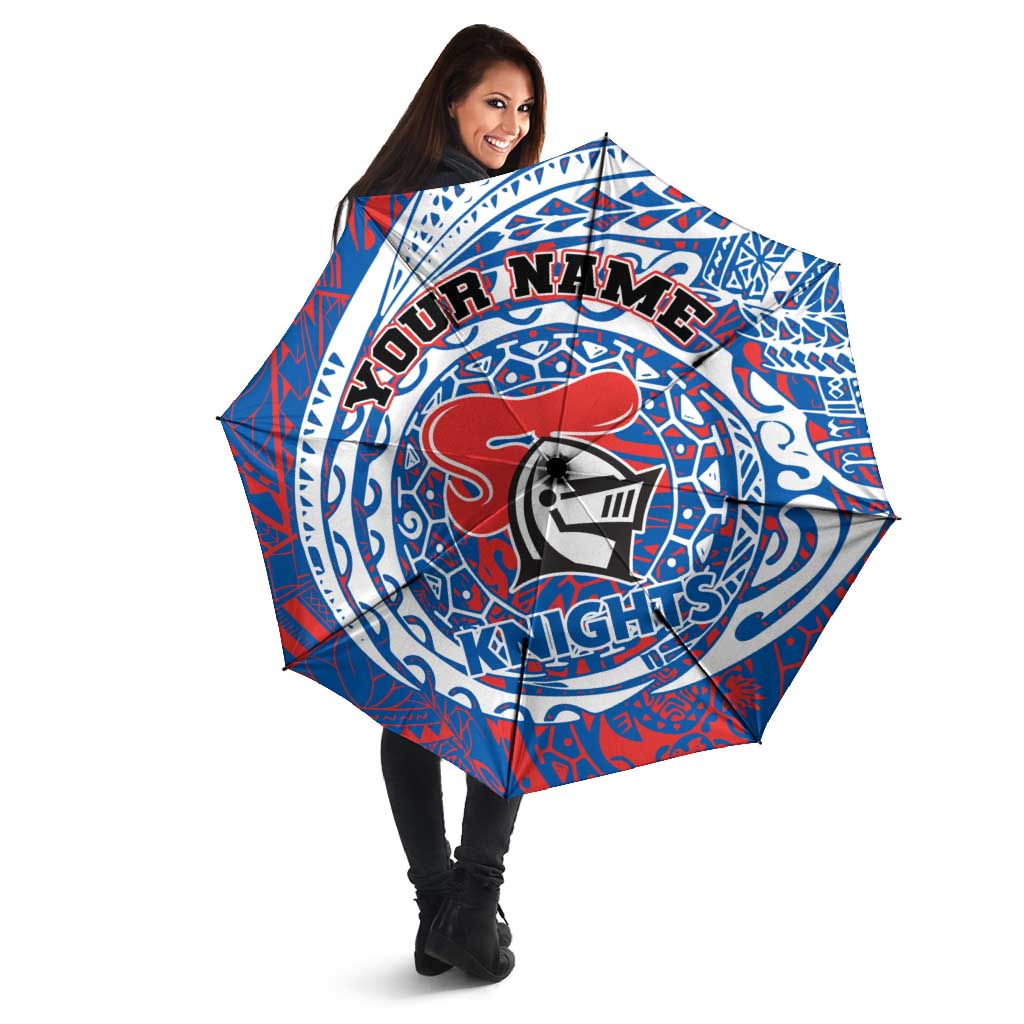 Personalized Newcastle Knights Umbrella Polynesian Tribal Chest and Sleeve Tattoo