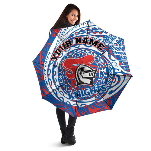 Personalized Newcastle Knights Umbrella Polynesian Tribal Chest and Sleeve Tattoo