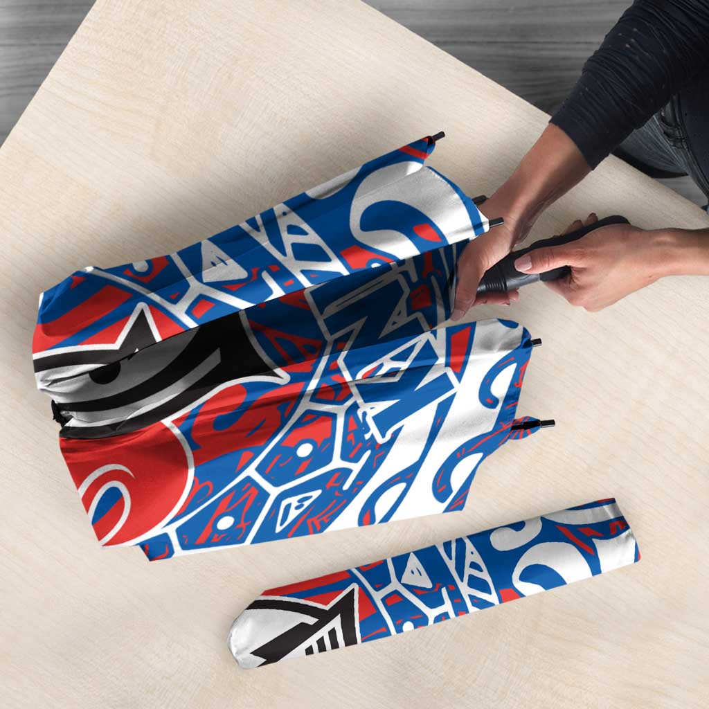 Personalized Newcastle Knights Umbrella Polynesian Tribal Chest and Sleeve Tattoo