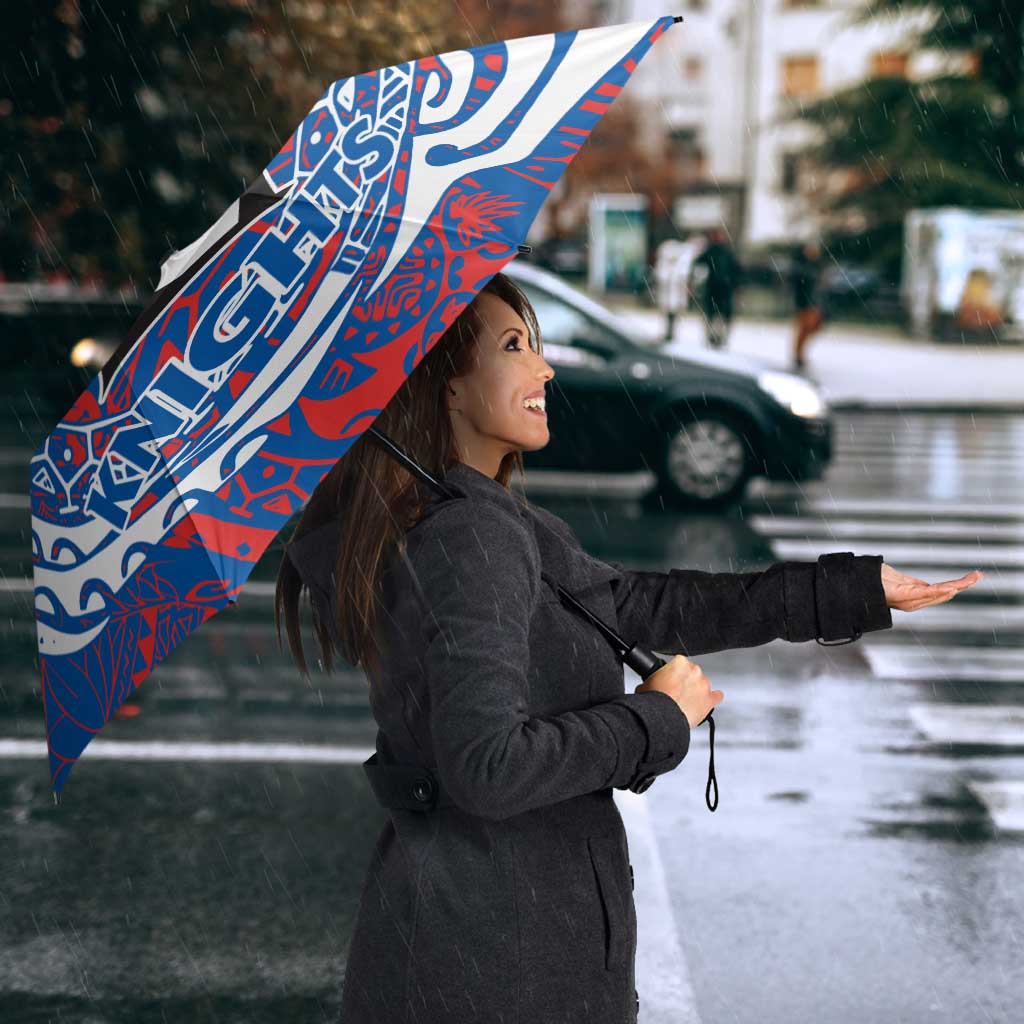 Personalized Newcastle Knights Umbrella Polynesian Tribal Chest and Sleeve Tattoo