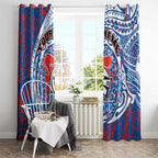 Personalized Newcastle Knights Window Curtain Polynesian Tribal Chest and Sleeve Tattoo