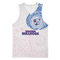 Personalized Western Bulldogs Polynesian Basketball Jersey Tribal Chest and Sleeve Tattoo Heritage Warrior
