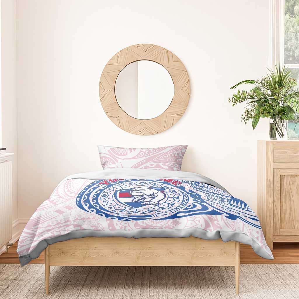 Personalized Western Bulldogs Polynesian Bedding Set Tribal Chest and Sleeve Tattoo Heritage Warrior