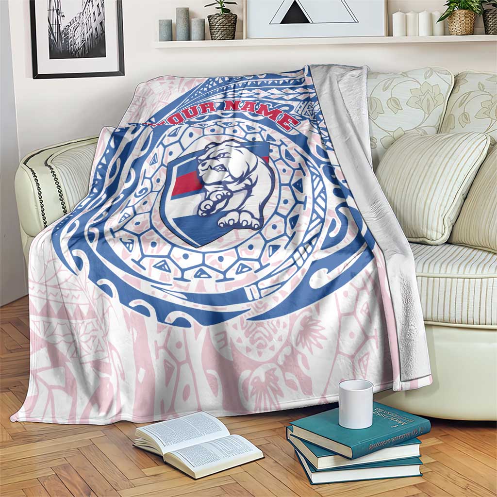 Personalized Western Bulldogs Polynesian Blanket Tribal Chest and Sleeve Tattoo Heritage Warrior
