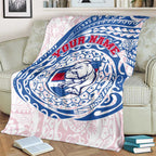Personalized Western Bulldogs Polynesian Blanket Tribal Chest and Sleeve Tattoo Heritage Warrior