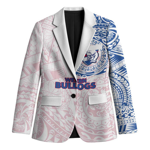 Personalized Western Bulldogs Polynesian Blazer Tribal Chest and Sleeve Tattoo Heritage Warrior