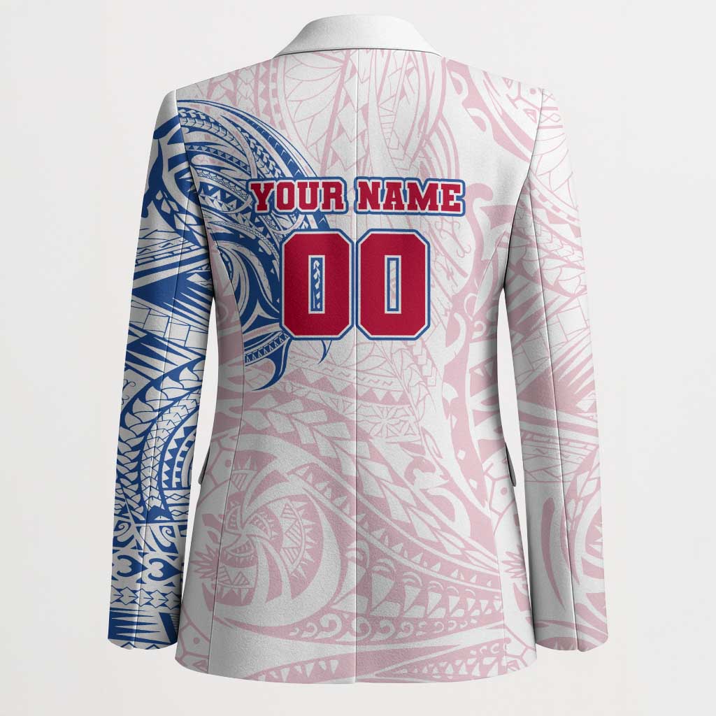 Personalized Western Bulldogs Polynesian Blazer Tribal Chest and Sleeve Tattoo Heritage Warrior