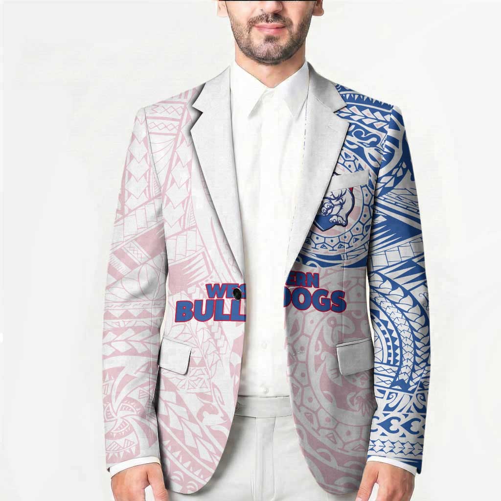 Personalized Western Bulldogs Polynesian Blazer Tribal Chest and Sleeve Tattoo Heritage Warrior