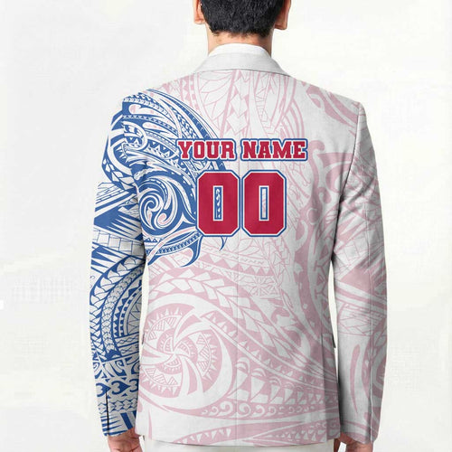 Personalized Western Bulldogs Polynesian Blazer Tribal Chest and Sleeve Tattoo Heritage Warrior