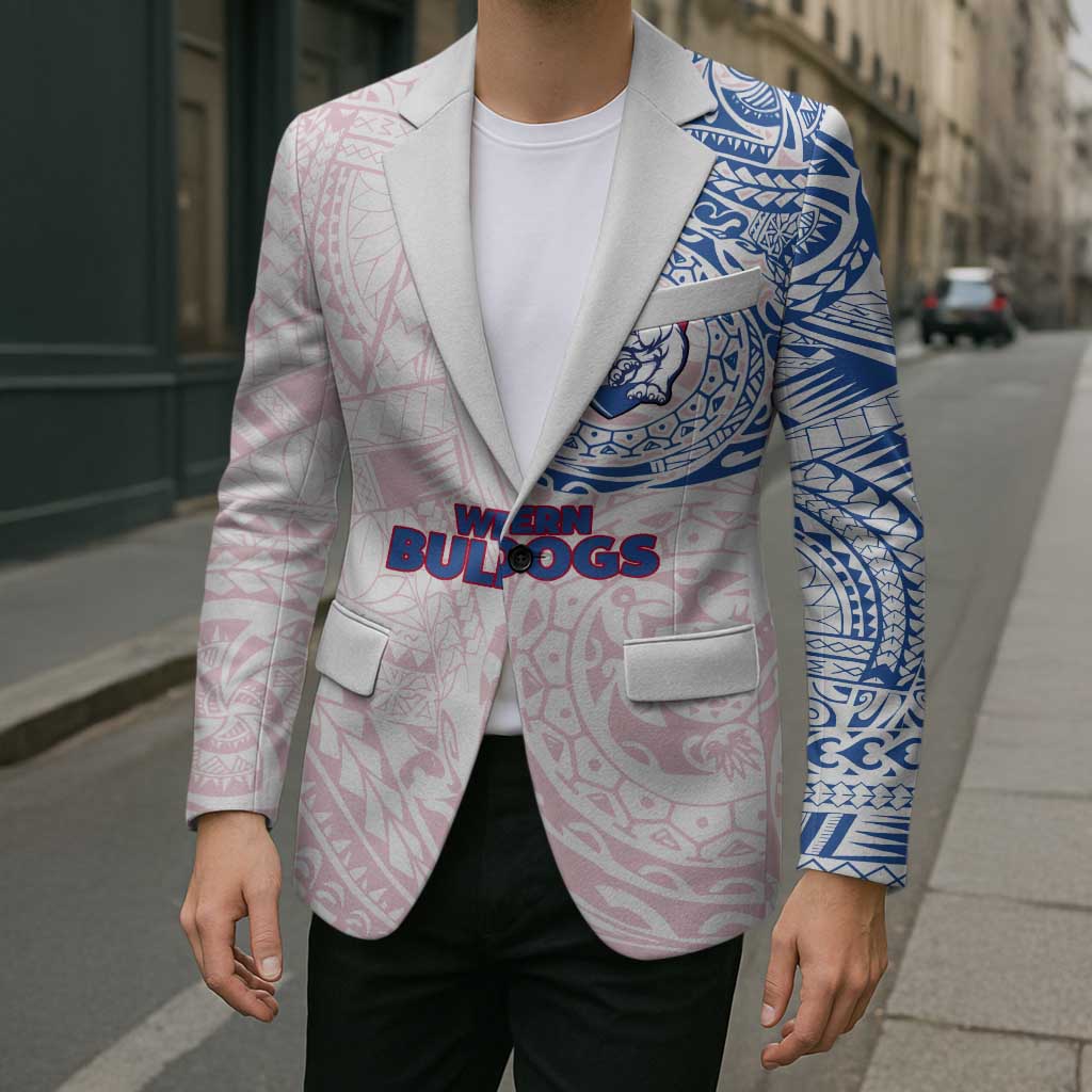 Personalized Western Bulldogs Polynesian Blazer Tribal Chest and Sleeve Tattoo Heritage Warrior