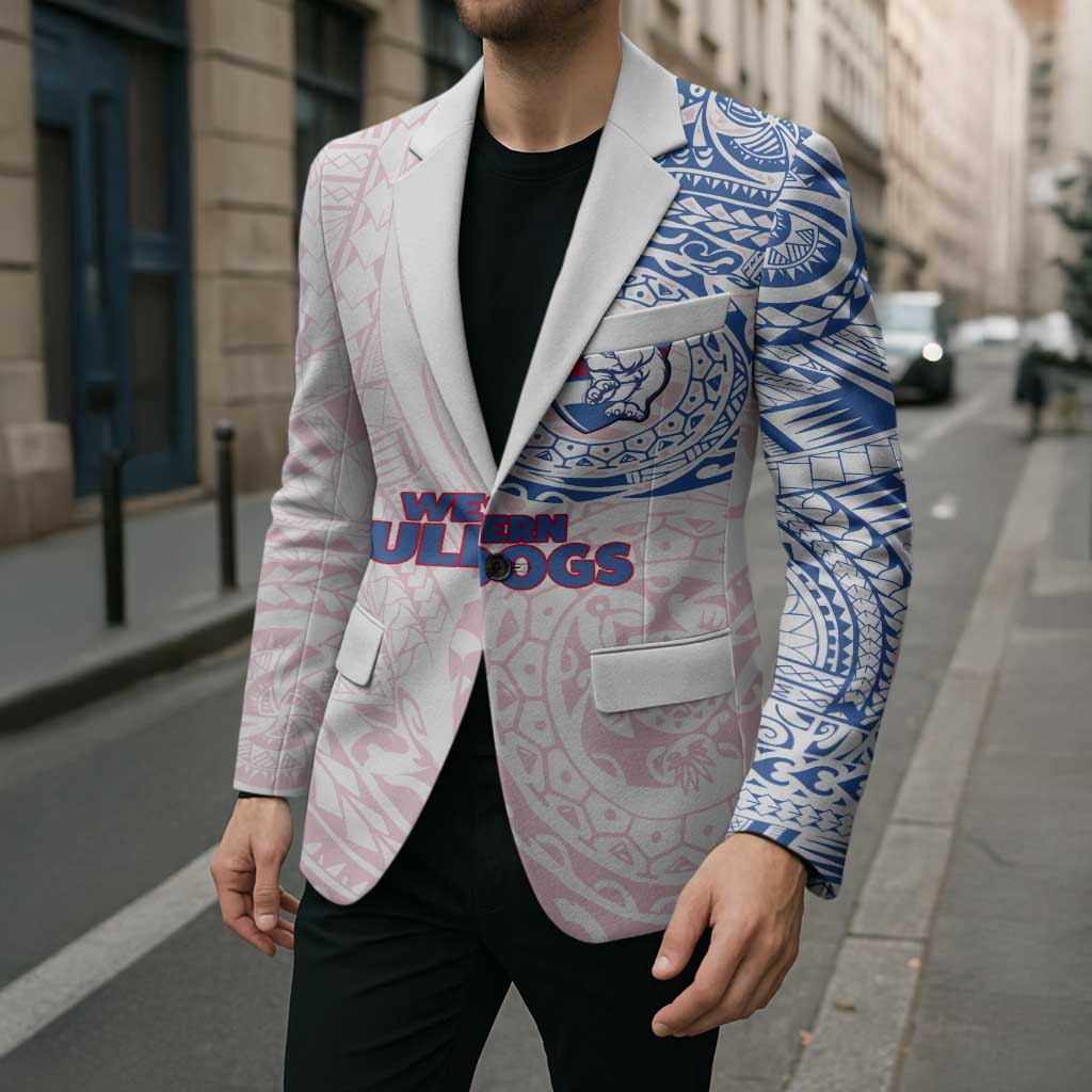 Personalized Western Bulldogs Polynesian Blazer Tribal Chest and Sleeve Tattoo Heritage Warrior