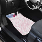 Personalized Western Bulldogs Polynesian Car Mats Tribal Chest and Sleeve Tattoo Heritage Warrior