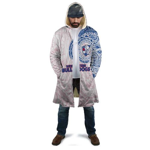 Personalized Western Bulldogs Polynesian Cloak Tribal Chest and Sleeve Tattoo Heritage Warrior