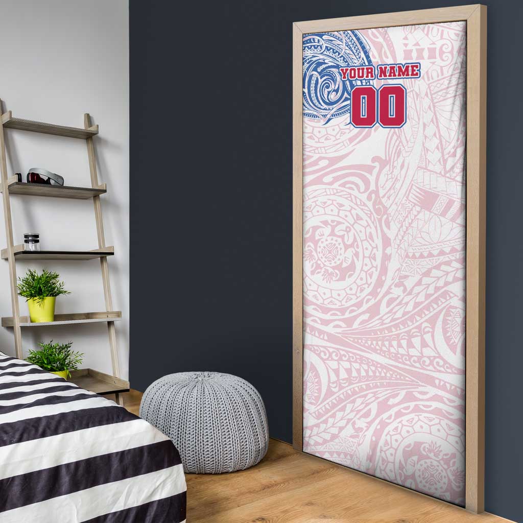 Personalized Western Bulldogs Polynesian Door Cover Tribal Chest and Sleeve Tattoo Heritage Warrior