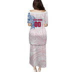 Personalized Western Bulldogs Polynesian Family Matching Puletasi and Hawaiian Shirt Tribal Chest and Sleeve Tattoo Heritage Warrior
