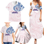 Personalized Western Bulldogs Polynesian Family Matching Summer Maxi Dress and Hawaiian Shirt Tribal Chest and Sleeve Tattoo Heritage Warrior