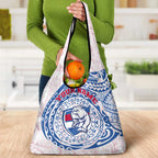 Personalized Western Bulldogs Polynesian Grocery Bag Tribal Chest and Sleeve Tattoo Heritage Warrior
